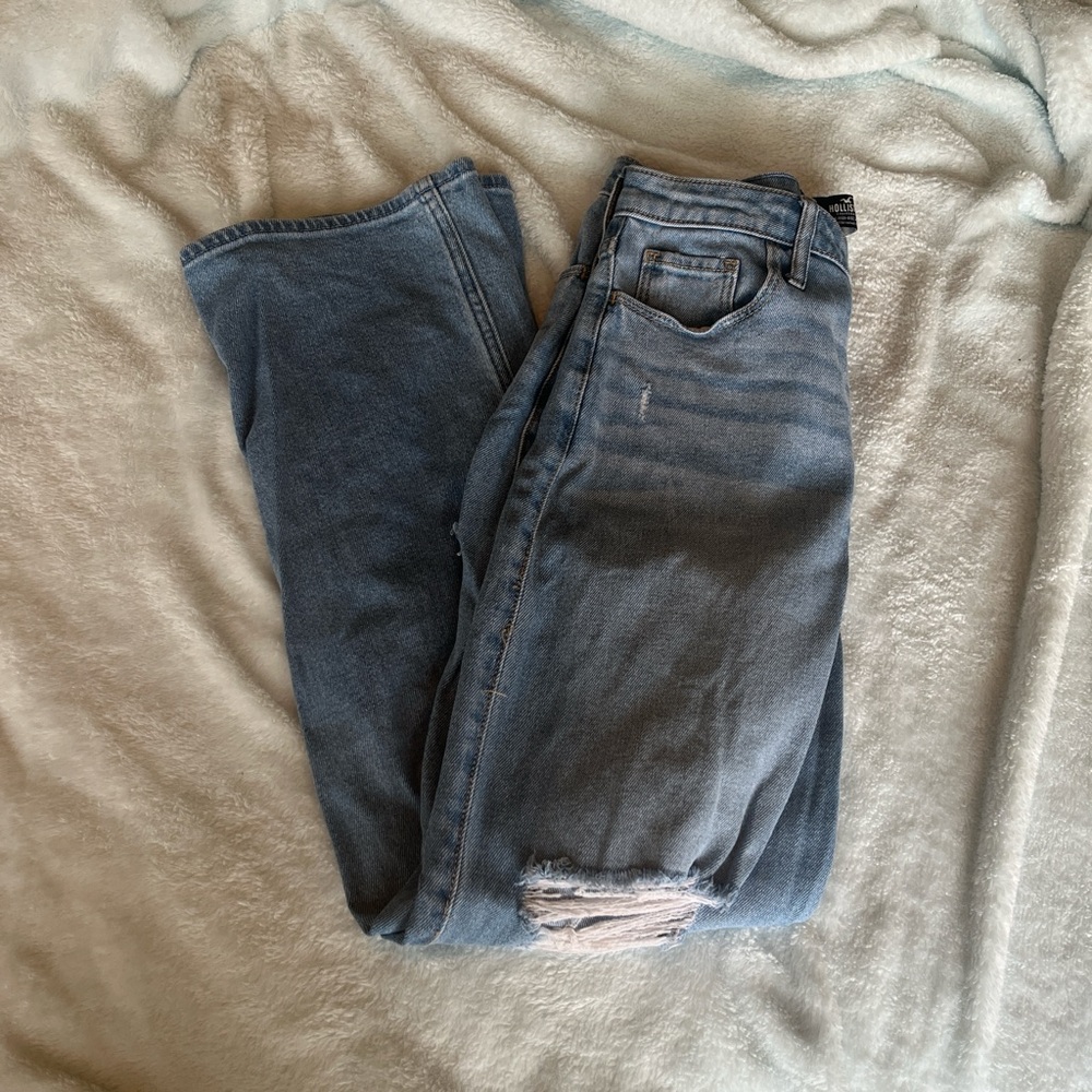 Hollister Light Blue High-Rise Jeans